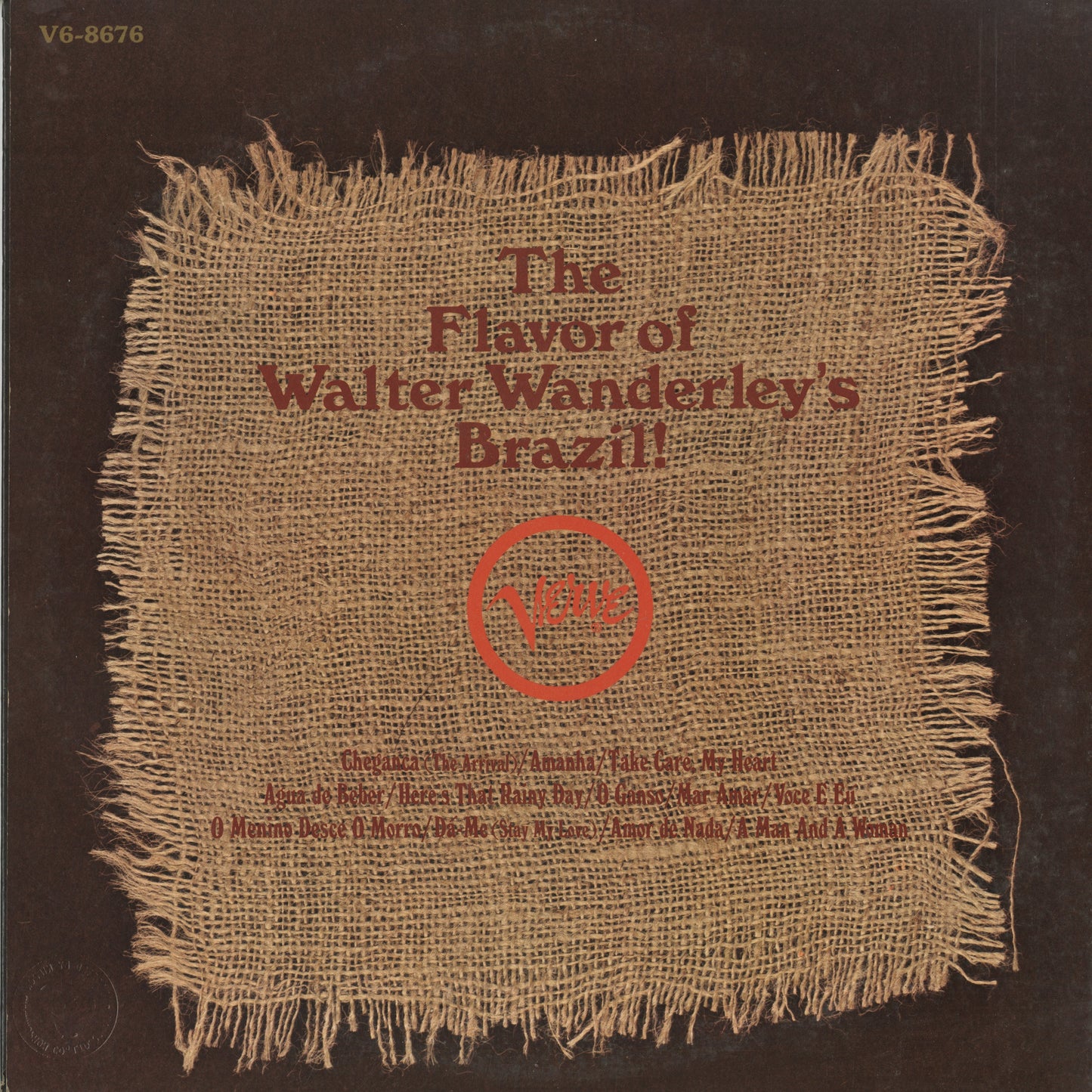 Walter Wanderley – Cheganca (V6-8676) LP 1967 US Verve | 中古LP