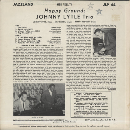 Johnny Lytle Trio / ジョニー・ライトル / Happy Ground (JLP 44)