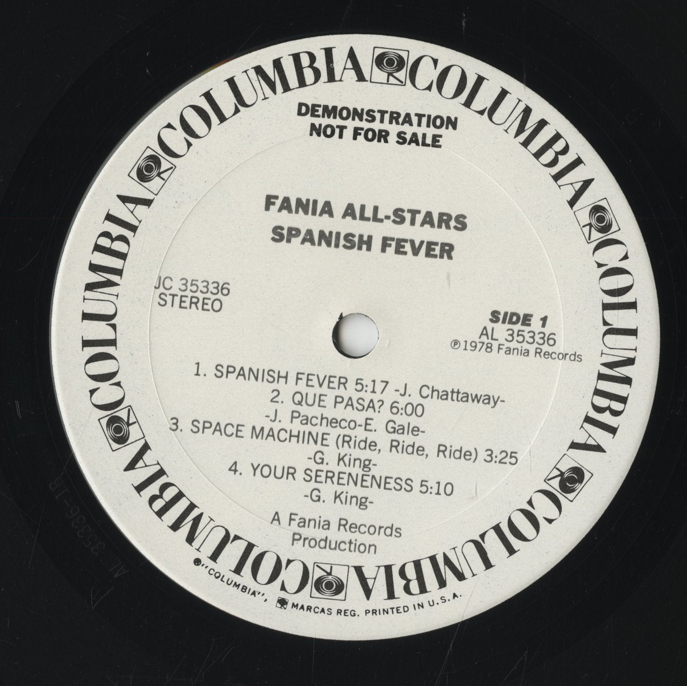 Fania All Stars - Spanish Fever (JC 35336) LP 1978 US Columbia｜中古LP