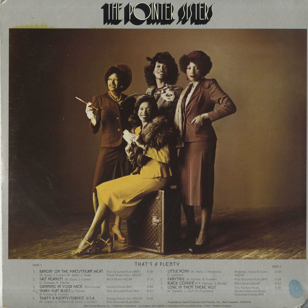 The Pointer Sisters / ポインター・シスターズ / That's Plenty (BTS 6009)