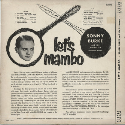 Sonny Burke And His Orchestra  / ソニー・バーク / Let's Mambo(DL 8090)