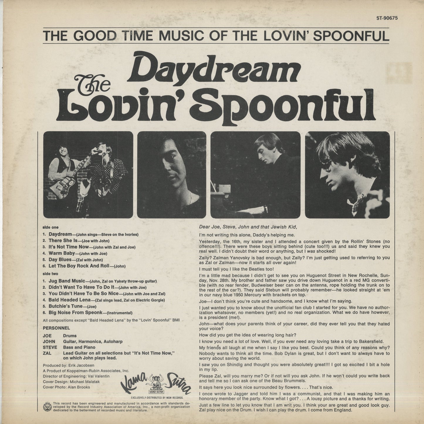 Lovin' Spoonful / ラヴィン・スプーンフル / Daydream (ST-90675)