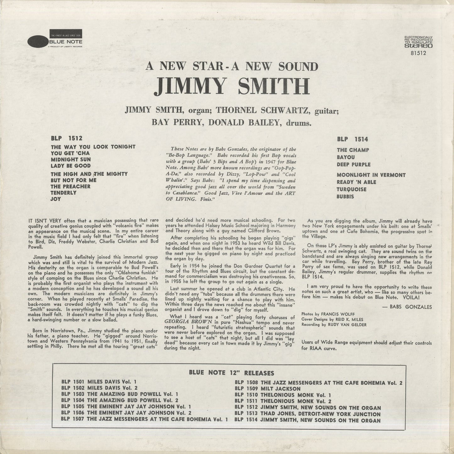 Jimmy Smith - A New Star - A New Sound (BST 81512) LP 1970 US Blue Note - Liberty UA｜中古LP