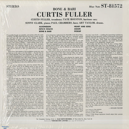 Curtis Fuller / カーティス・フラー / Bone & Bari (BLP 1572)