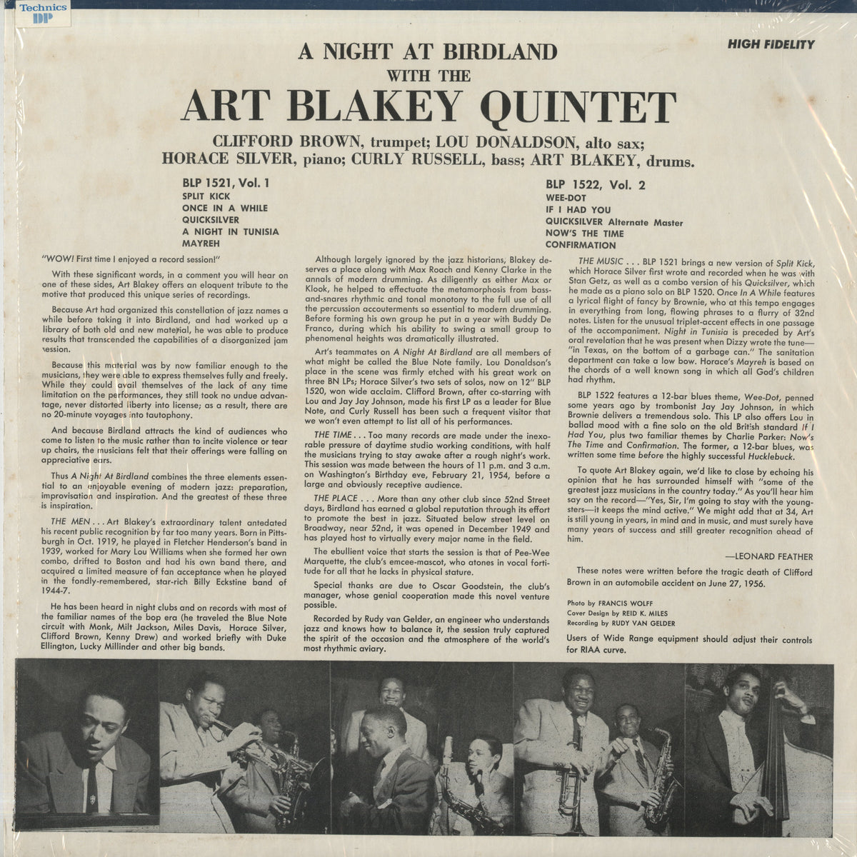 Art Blakey / アート・ブレイキー / A Night At Birdland Volume 1 (BLP 1521)