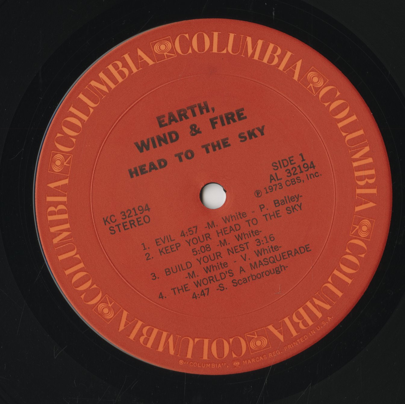 Earth, Wind & Fire - Head To The Sky (KC32194) 1973 US Columbia｜中古LP