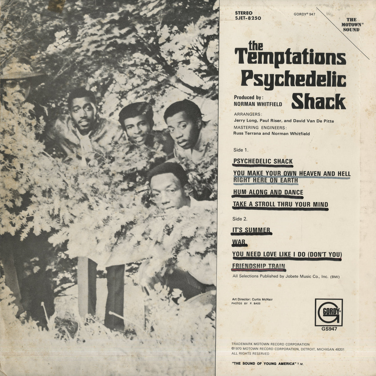The Temptations / テンプテーションズ / Psychedelic Shack (SJET-8250)