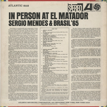 Sergio Mendes / セルジオ・メンデス / In Person At El Matador (8112)