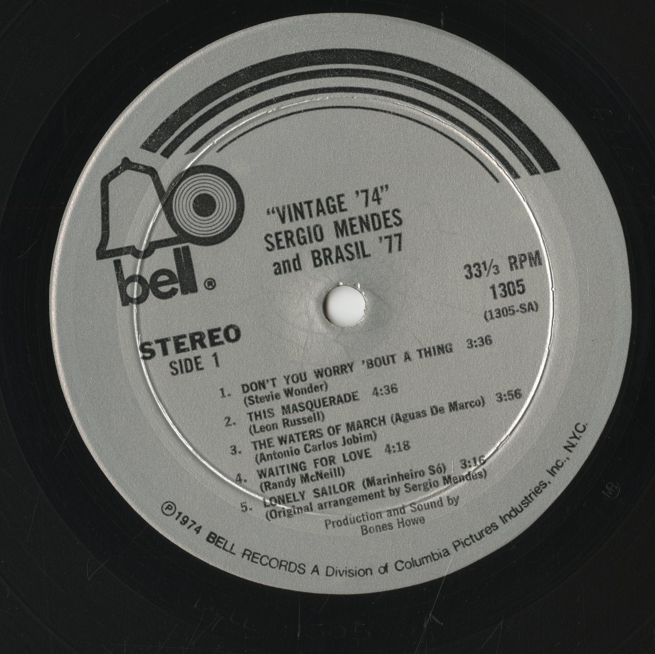 Sergio Mendes / セルジオ・メンデス / Vintage 74 (BELL1305)