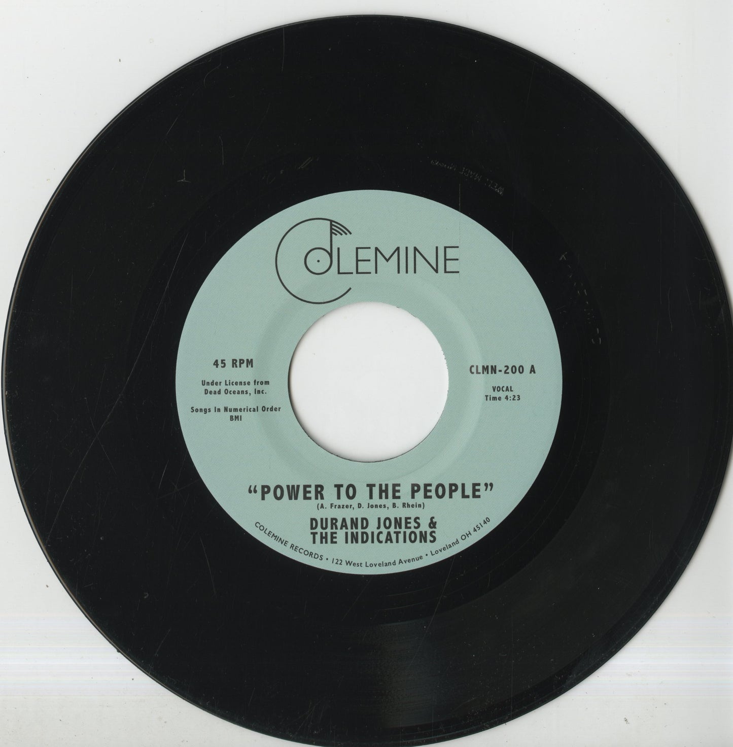 Durand Jones & The Indications / Power To The People, Never Heard 'Em Say" -7 (CLMN-200)