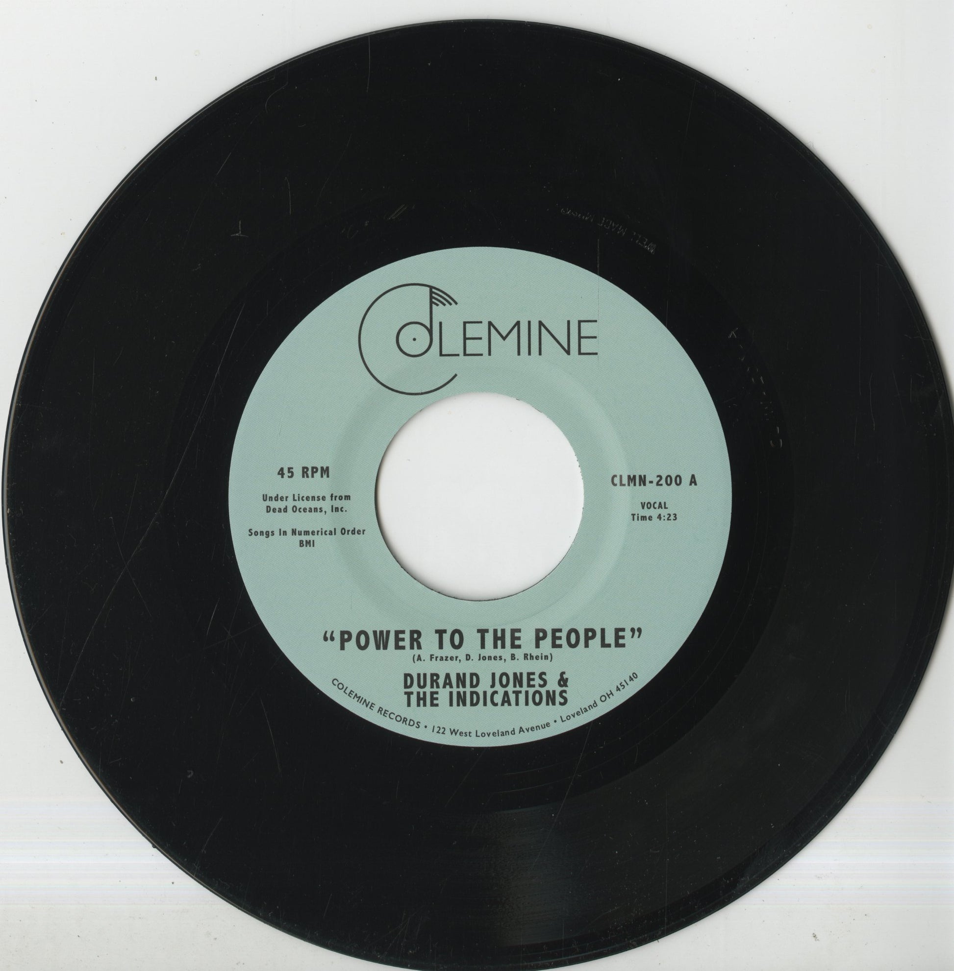Durand Jones & The Indications / Power To The People, Never Heard 'Em Say" -7 (CLMN-200)