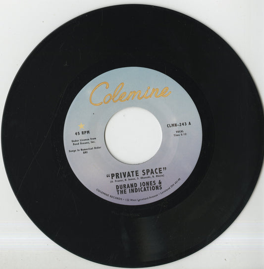Durand Jones & The Indications / Private Space / Sea Of Love -7 (CLMN-243)