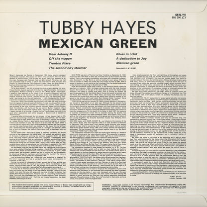 Tubby Hayes / タビー・ヘイズ / Mexican Green (UCJU-9051)