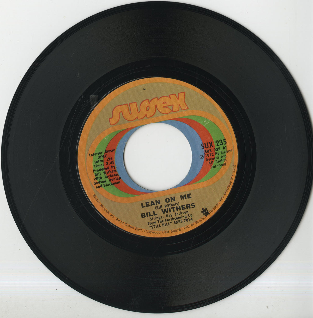 Bill Withers / ビル・ウィザース / Lean On Me / Better Off Dead -7 (SUX 235)