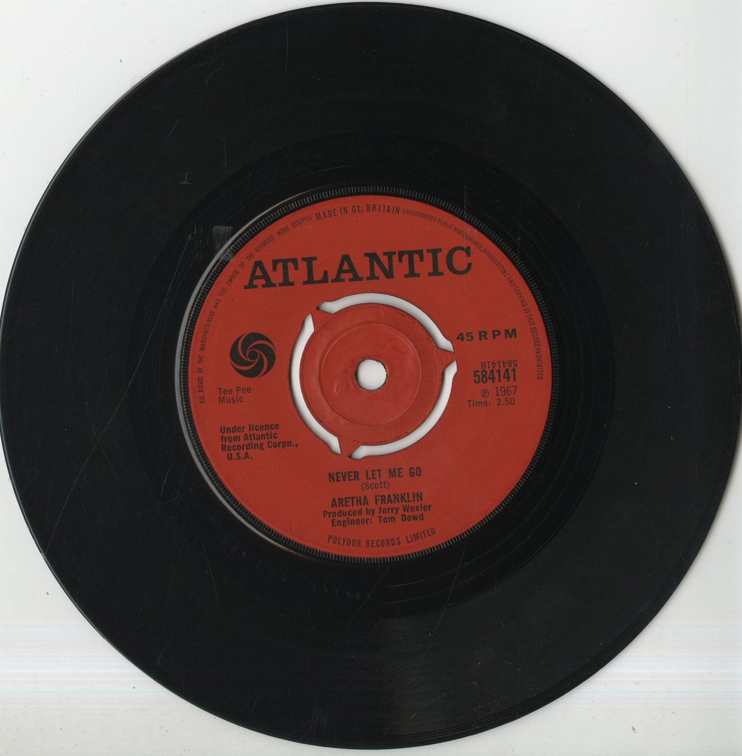 Aretha Franklin / アレサ・フランクリン / A Natural Woman / Baby,Baby,Baby -UK 7 (45-2441)