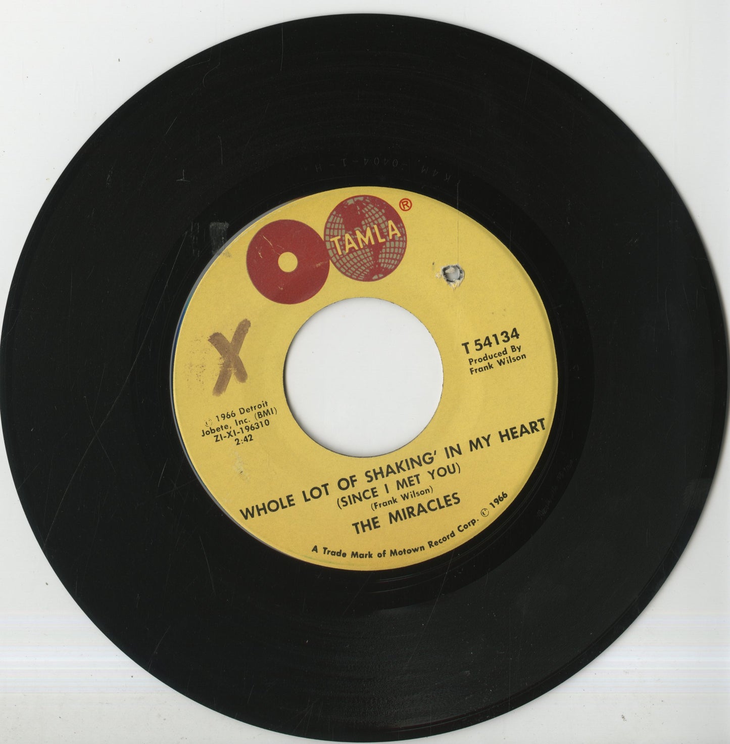 The Miracles - Whole Lot Of Shakin' In My Heart (Since I Met You) / Oh Be My Love (T 54134) 1966 US Tamla｜中古7inch