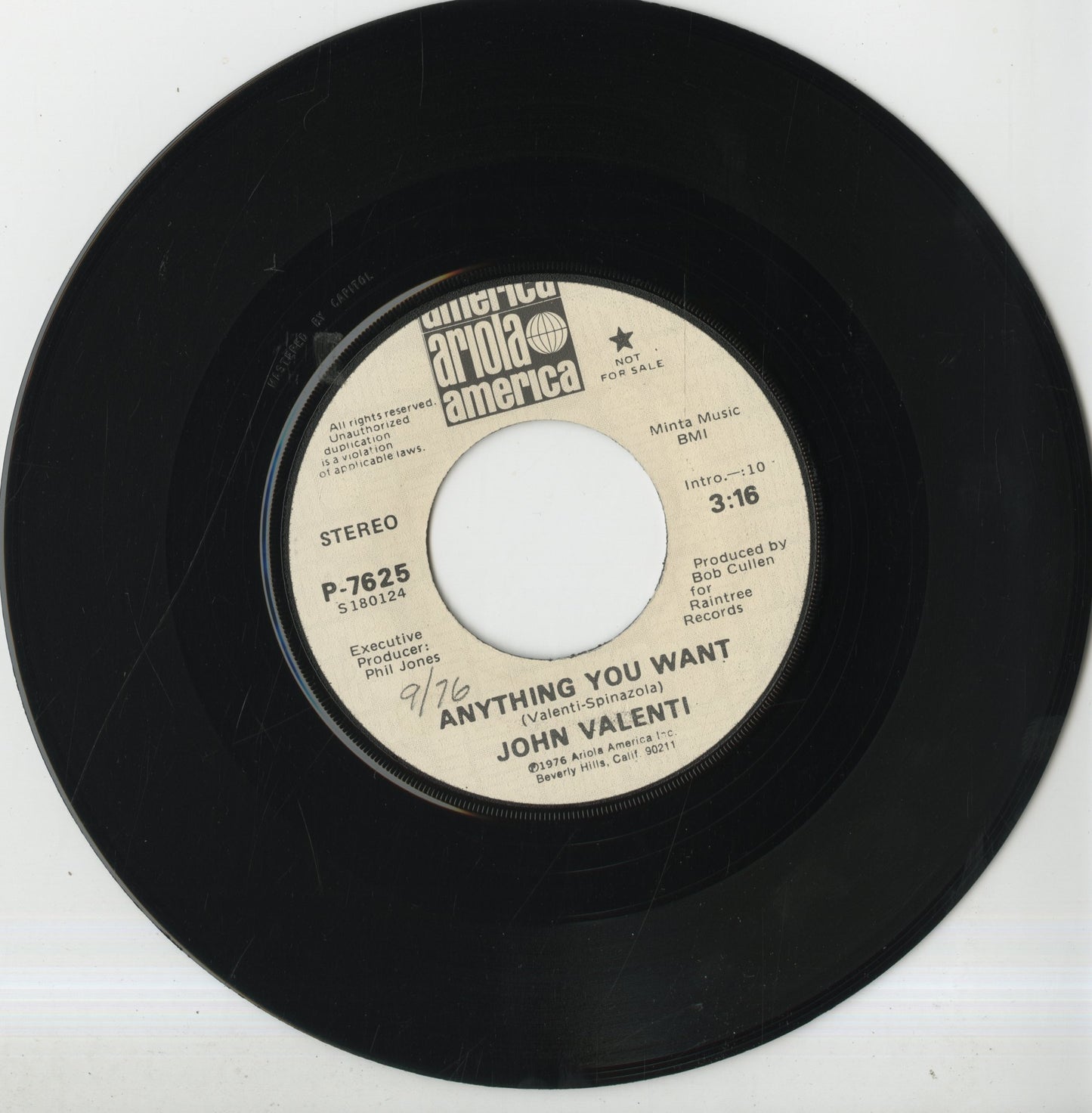 John Valenti / ジョン・ヴァレンティ / Anything You Want -7 (P-7625)