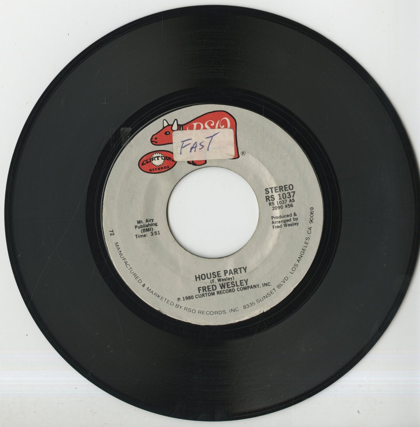 Fred Wesley / フレッド・ウェズリー / House Party / I Make Music -7 (RS 1037)