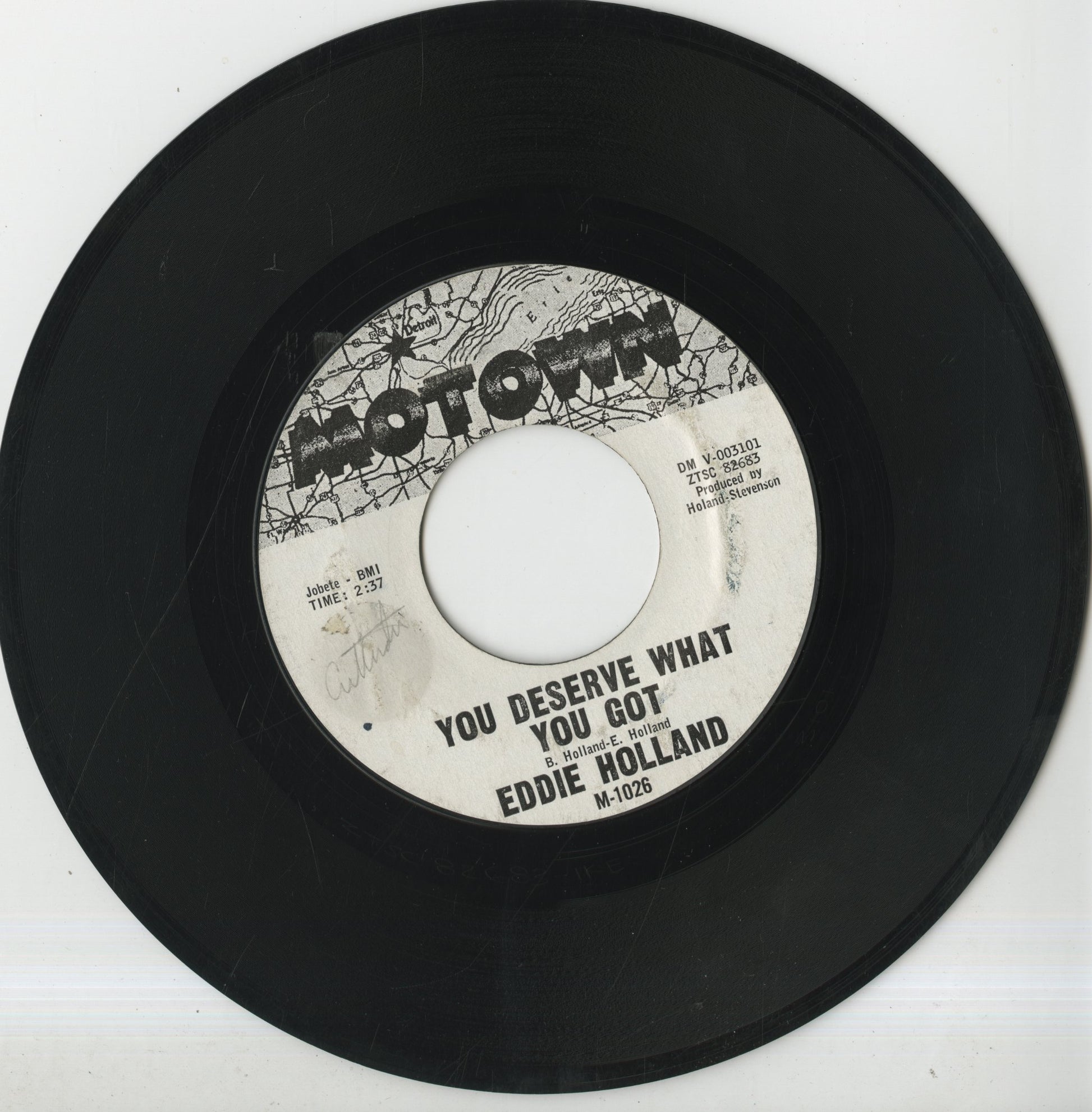 Eddie Holland - You Deserve What You Got (M-1026) 1962 US Motown｜中古7inch