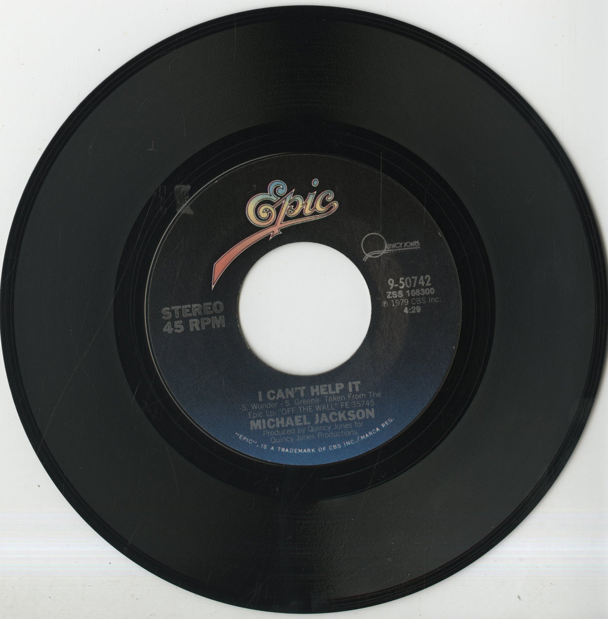 Michael Jackson / マイケル・ジャクソン / I Can't Help It / Don't Stop Till You Get Enough -7 ( 9-50742 )