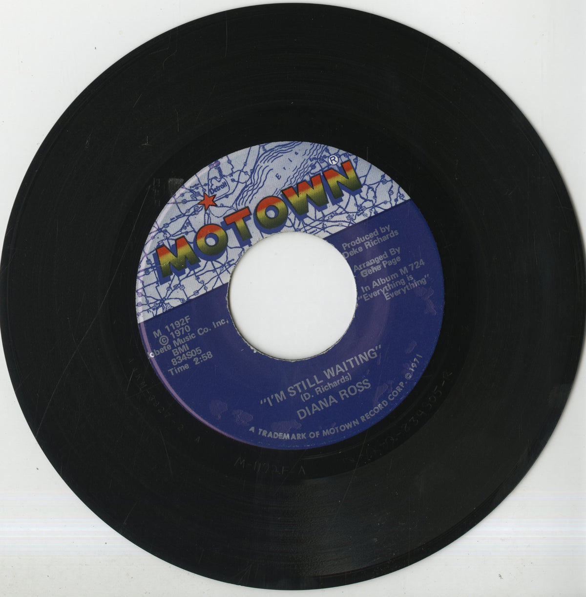 Diana Ross / ダイアナ・ロス / I'm Still Waiting -7 (M 1192F)