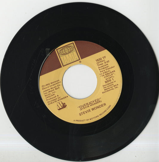 Stevie Wonder - Overjoyed (1832 TF) 1985/1986 US｜中古7"　スティーヴィ・ワンダー