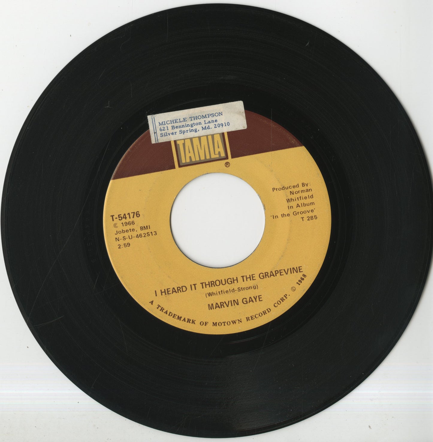 Marvin Gaye / マーヴィン・ゲイ / I Heard It Through A Grapevine / You're What's Happening -7 (T-54176)