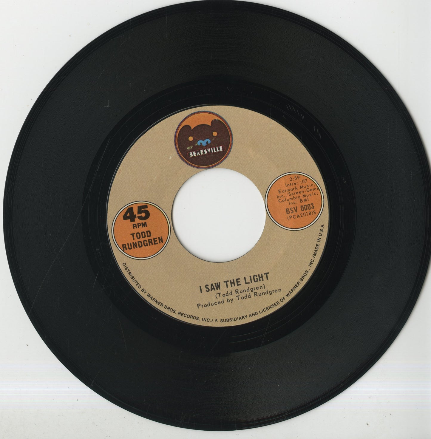 Todd Rundgren / トッド・ラングレン / I Saw The Light (BSV 0003)