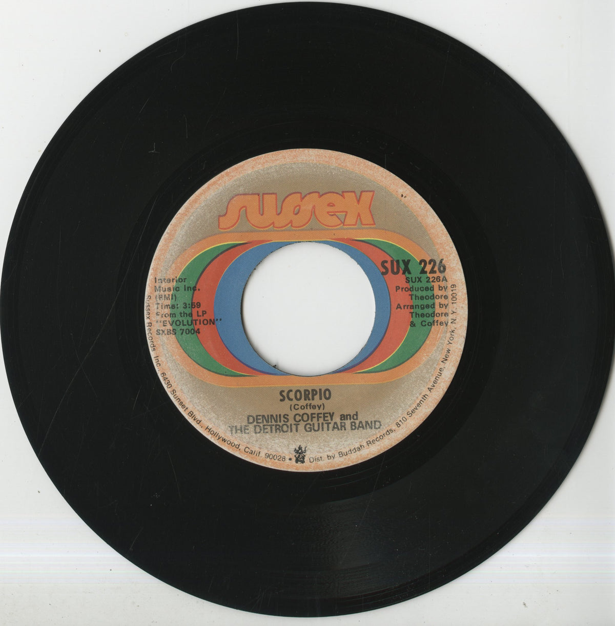 Dennis Coffey / デニス・コフィ / Scorpio / Sad Angel -7 (SUX 226)