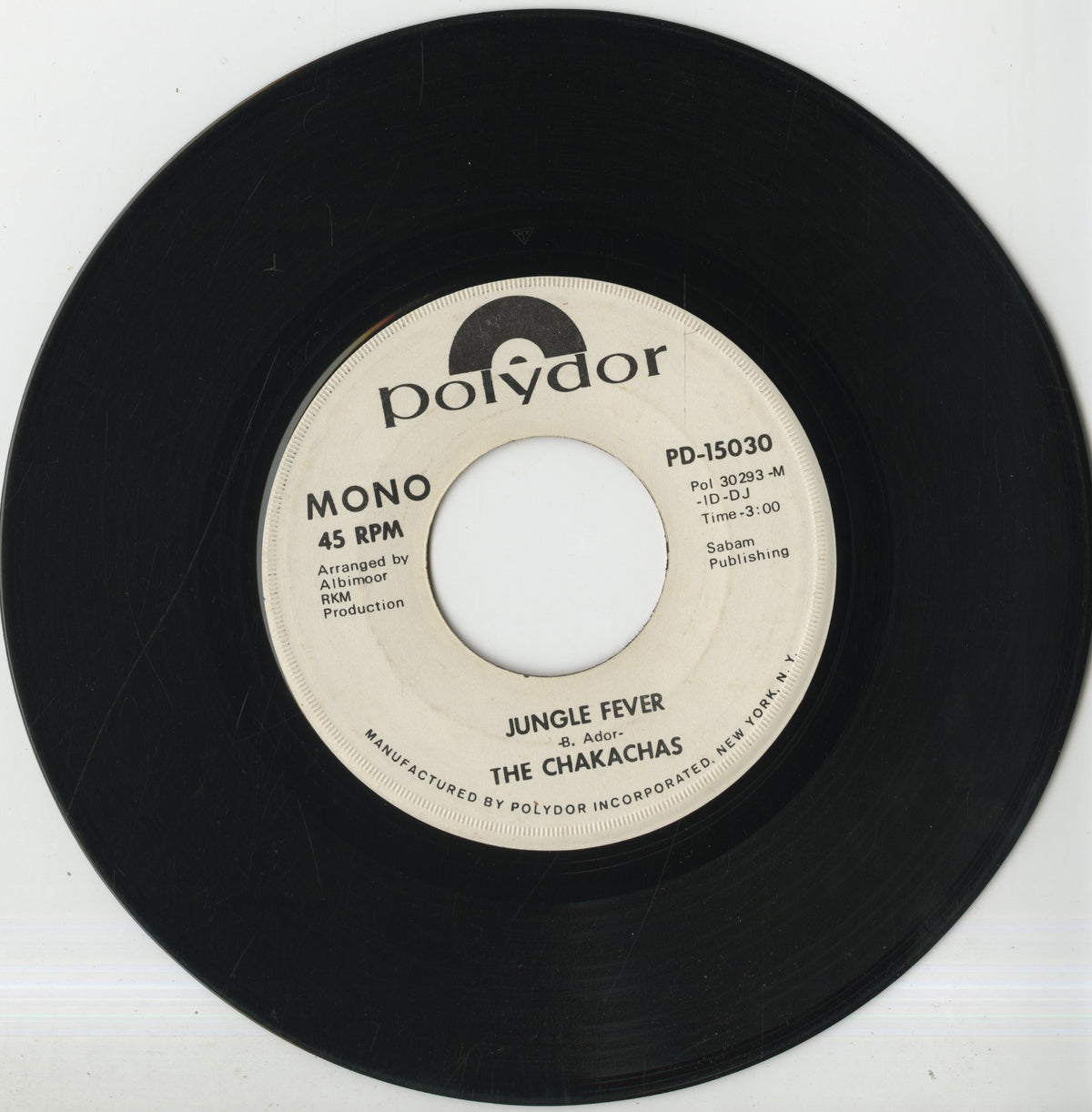 The Chakachas / チャカチャス / Jungle Fever -7 (PD-15030)