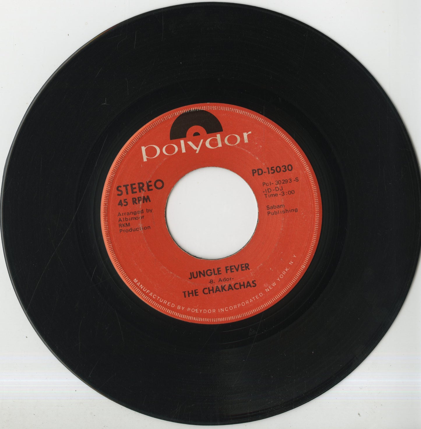 The Chakachas / チャカチャス / Jungle Fever -7 (PD-15030)