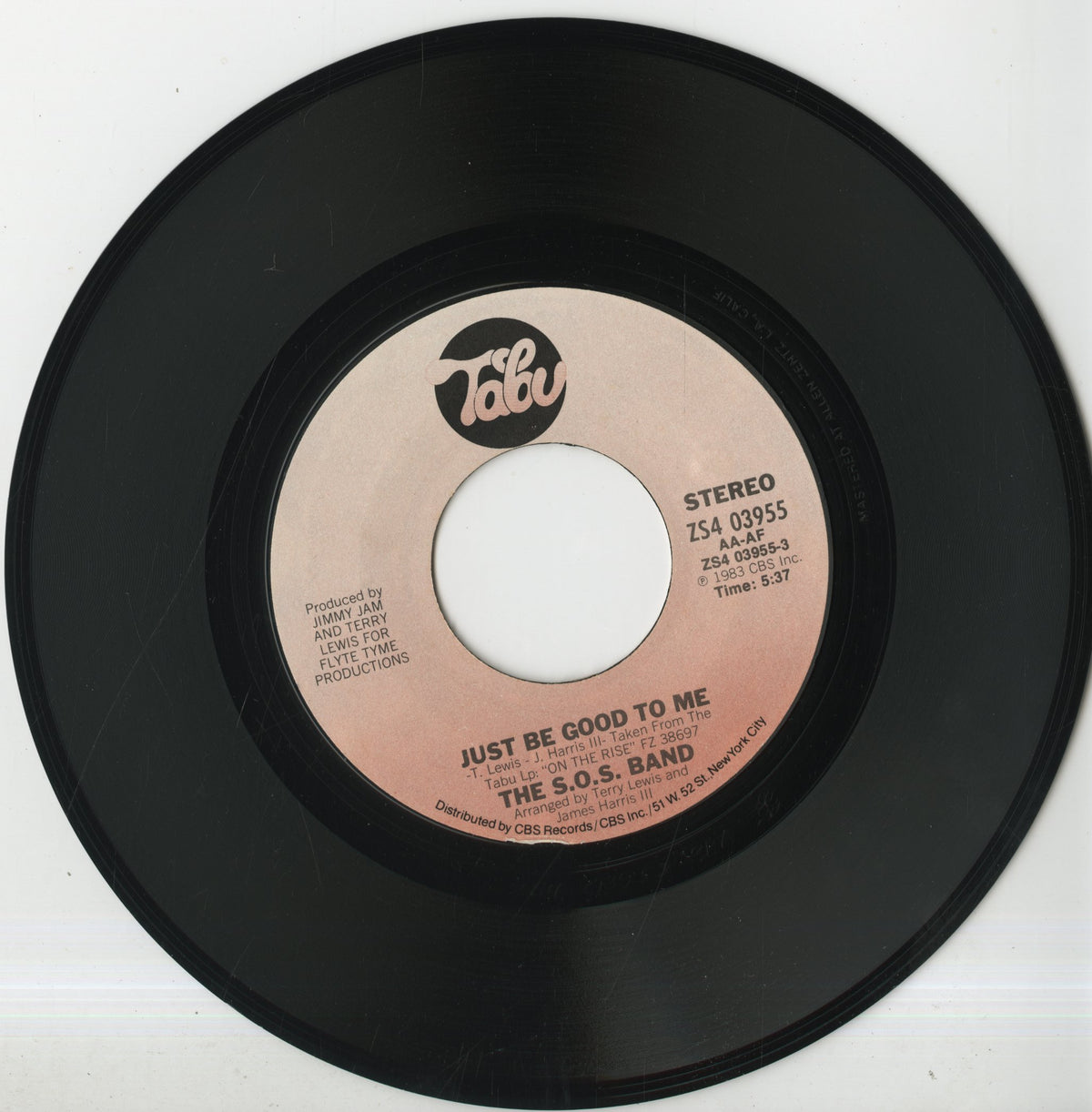 The S.O.S. Band / Just Be Good To Me -7 (ZS4 03955)