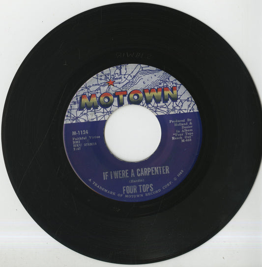 Four Tops - If I Were A Carpenter / Wonderful Baby (M-1124) 1968 US Motown｜中古7inch フォー・トップス