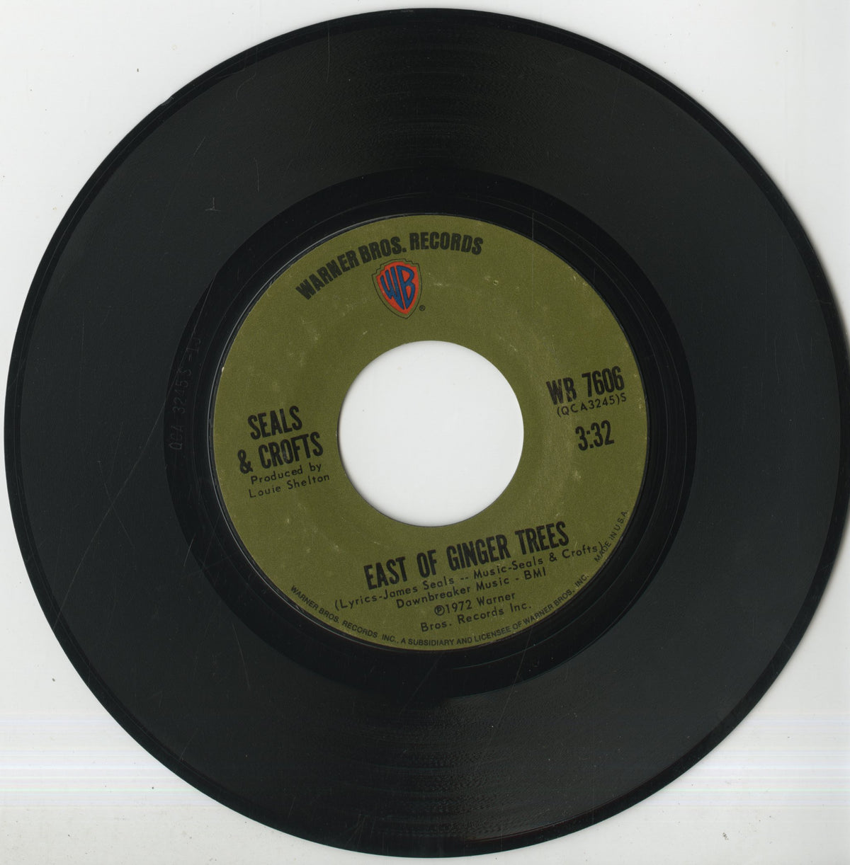 Seals & Crofts - Summer Breeze (WB 7606) 1972 US Warner Bros.｜中古7inch