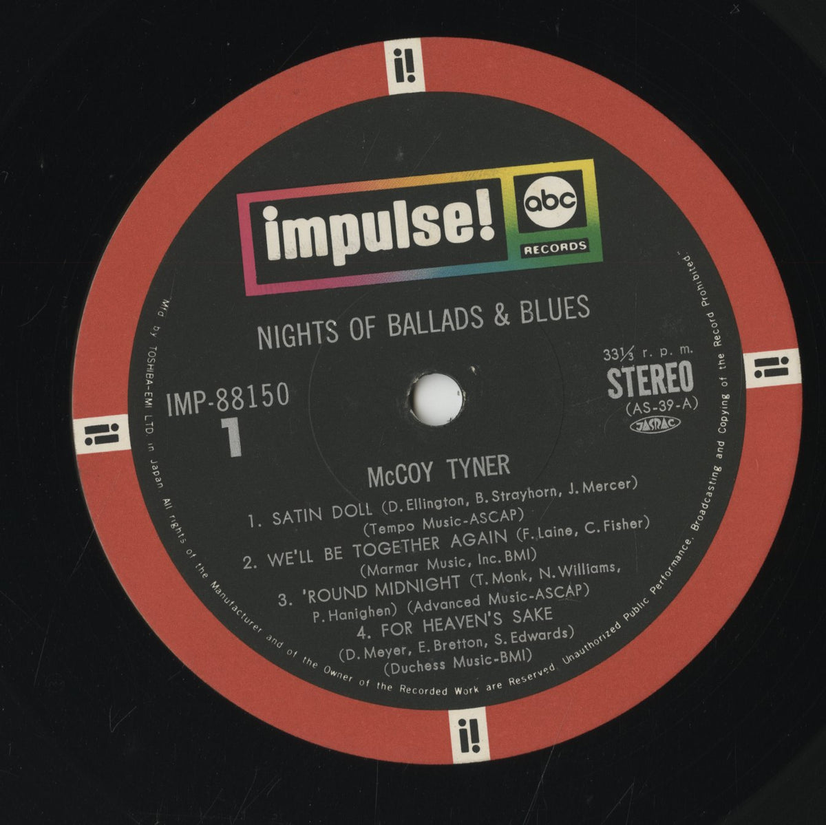 McCoy Tyner / マッコイ・タイナー / Nights Of Ballads & Blues (IMP-88150)