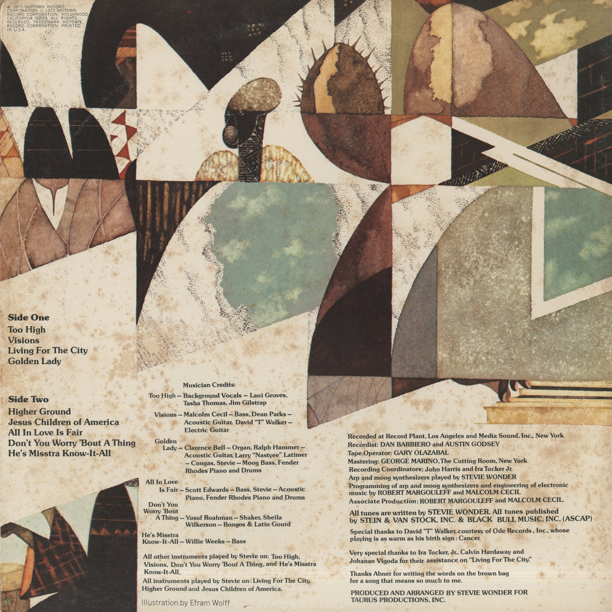 Stevie Wonder / スティーヴィ・ワンダー / Innervisions (T6-326S1)