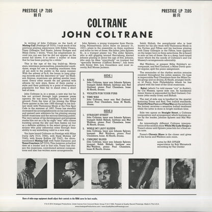 John Coltrane / ジョン・コルトレーン / Coltrane (1957) (PRLP 7105)