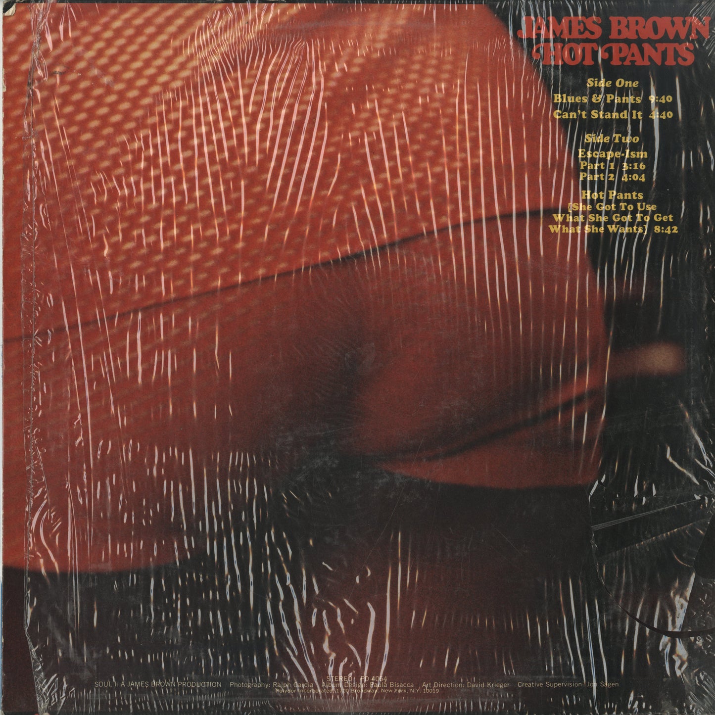 James Brown - Hot Pants (PD4054) LP 1971 US Polydor｜中古LP