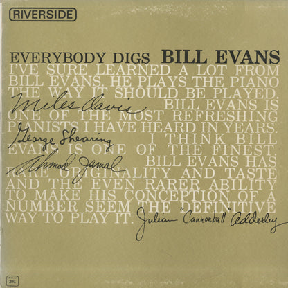 Bill Evans / ビル・エヴァンス / Everybody Digs (RLP 12-291)