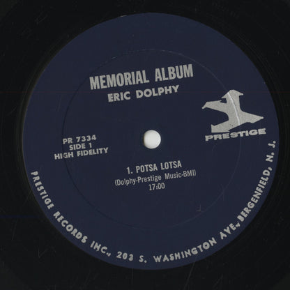 Eric Dolphy / エリック・ドルフィ / Memorial Album Recorded Live At Five Spot (PR 7334) Prestige Navy label