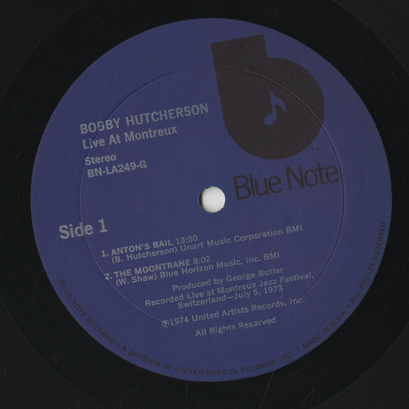 Bobby Hutcherson / ボビー・ハッチャーソン / Live (BN-LA249G)