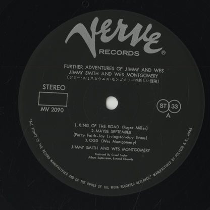 Jimmy Smith And Wes Montgomery / ジミー・スミス　ウェス・モンゴメリー / Further Adventures Of Jimmy And Wes (MV 2090)