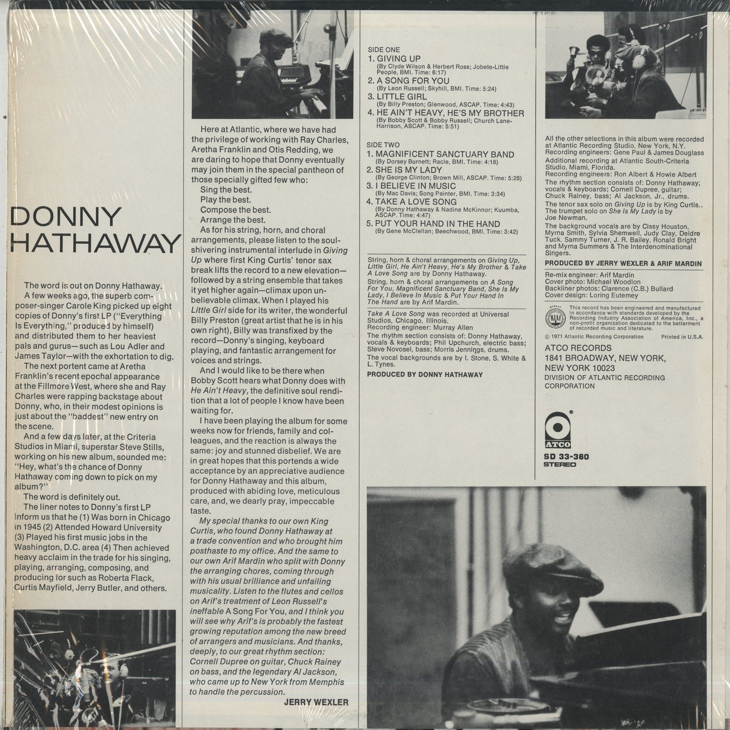 Donny Hathaway / ダニー・ハサウェイ / Donny Hathaway (1971) (SD 33-360)