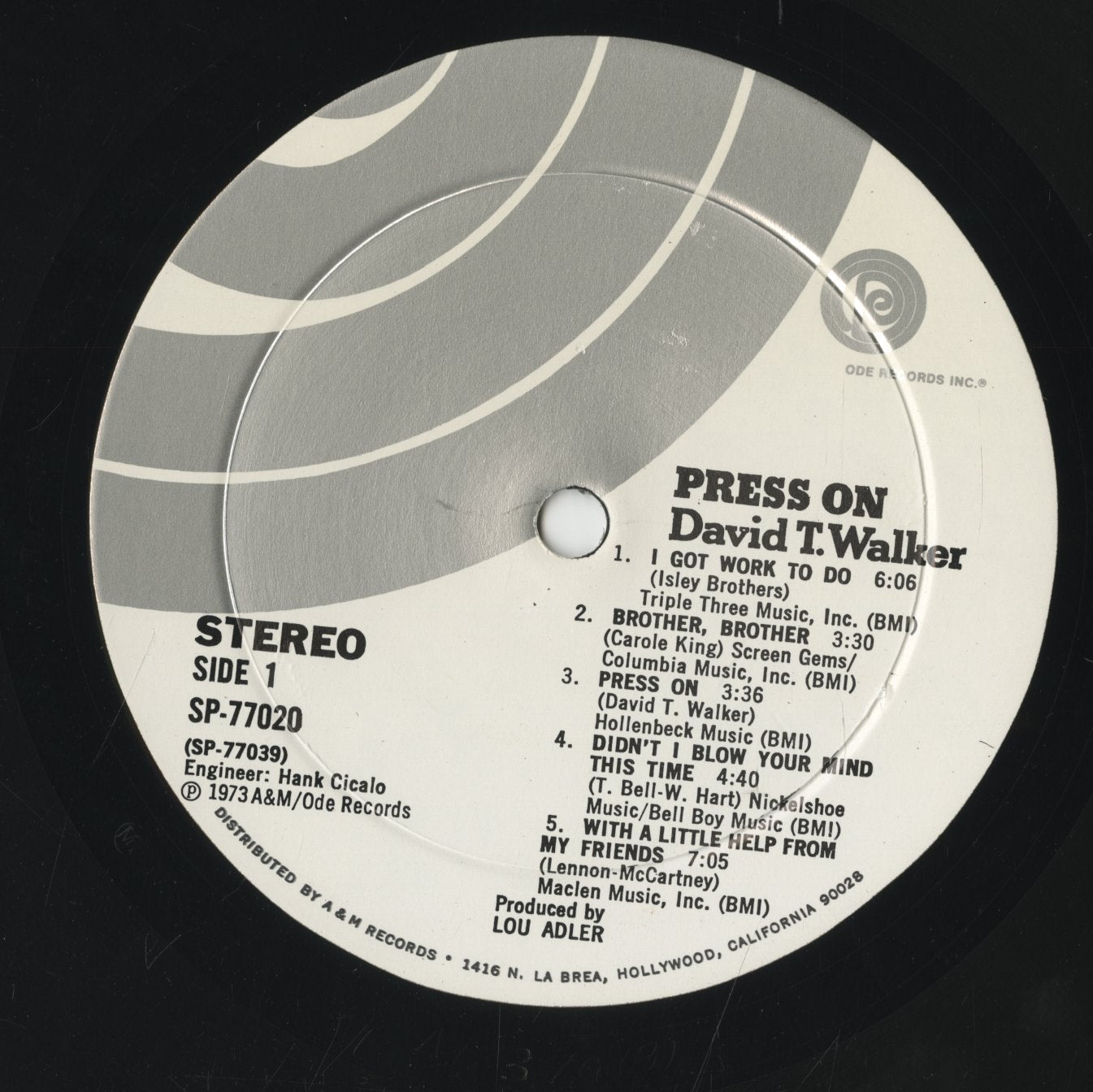 David T. Walker / デヴィッド・T・ウォーカー / Press On (SP-77020)