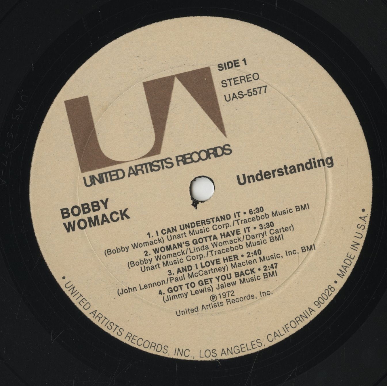 Bobby Womack / ボビー・ウーマック / Understanding (UAS-5577)