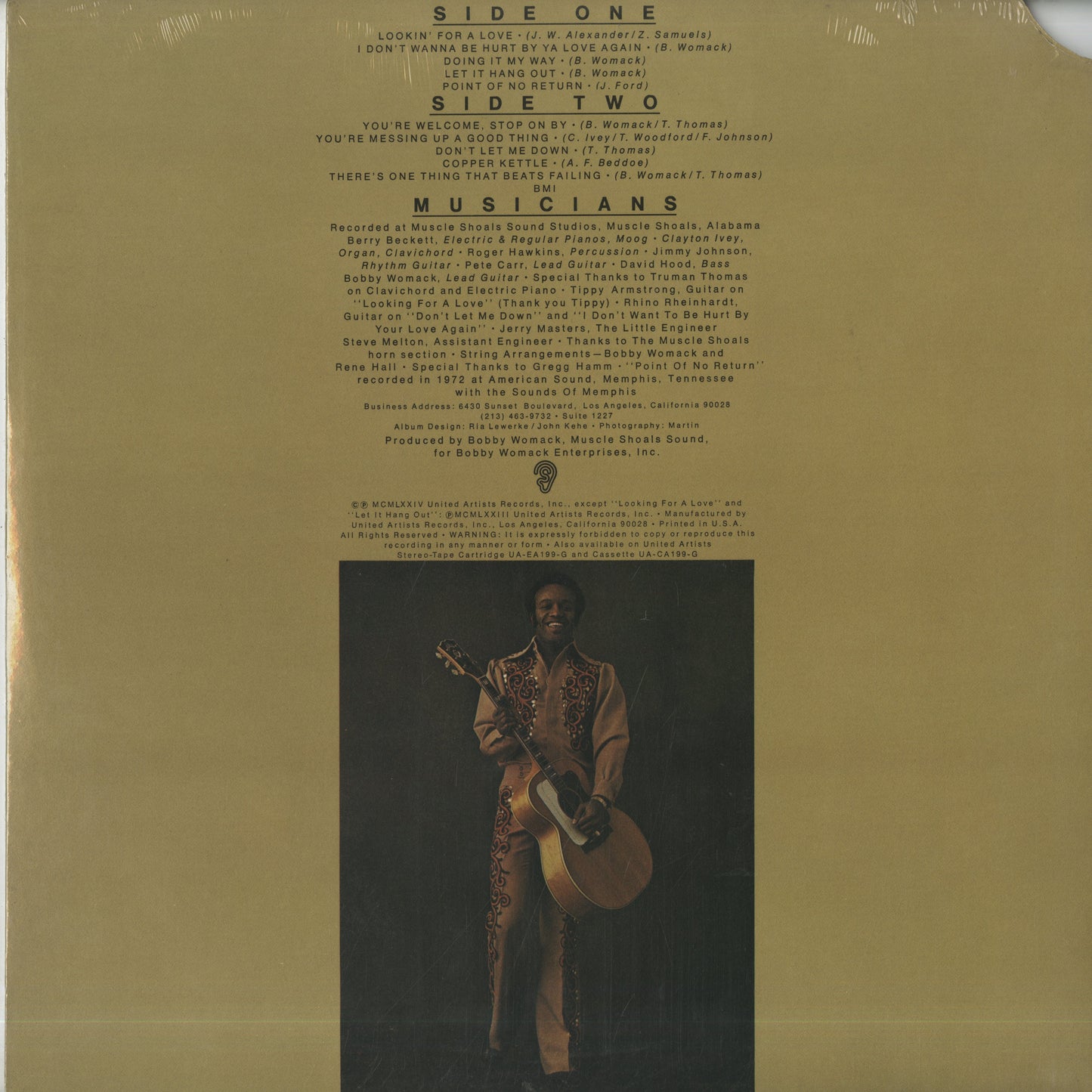 Bobby Womack / ボビー・ウーマック / Lookin' For A Love Again (UA-LA199-G-0698)
