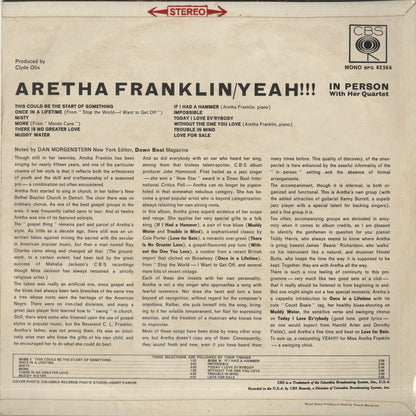 Aretha Franklin / アレサ・フランクリン / Yeah!!! (SBPG 62566)