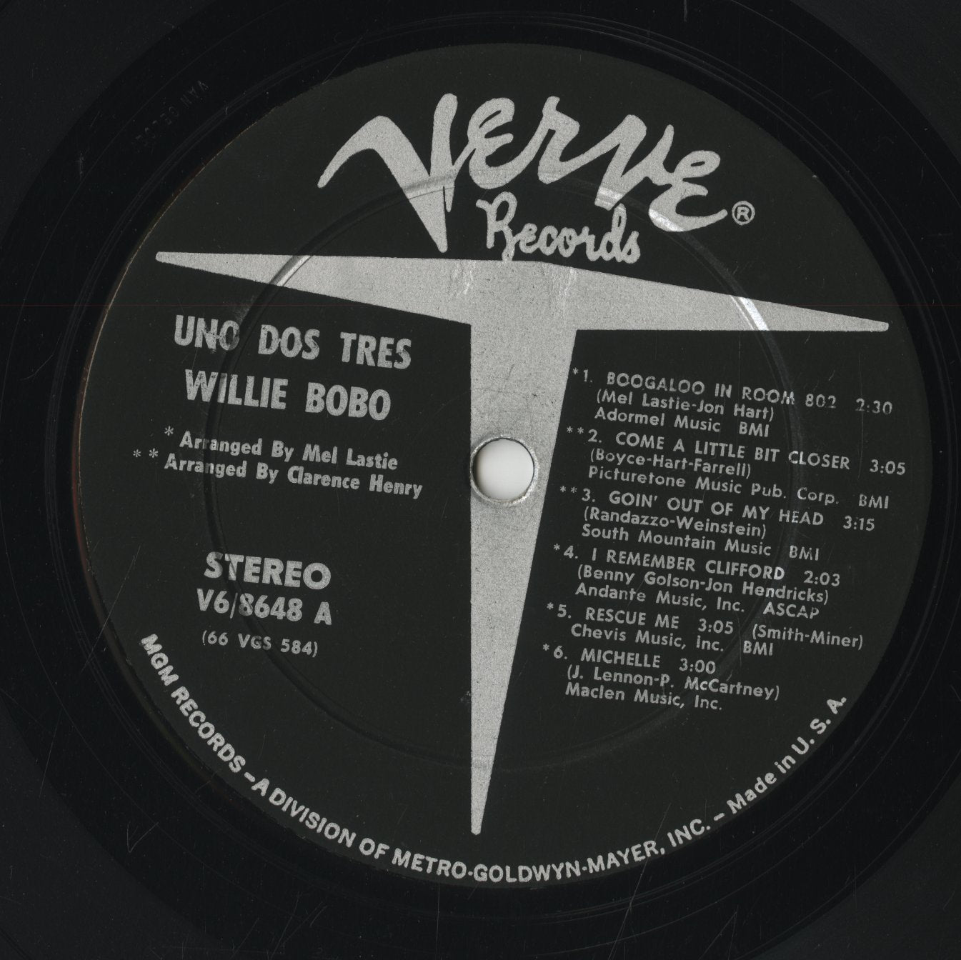 Willie Bobo / ウィリー・ボボ / Uno Dos Tres (V6-8648)