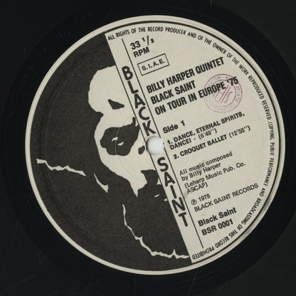 Billy Harper / ビリー・ハーパー / Black Saint (BSR 0001)