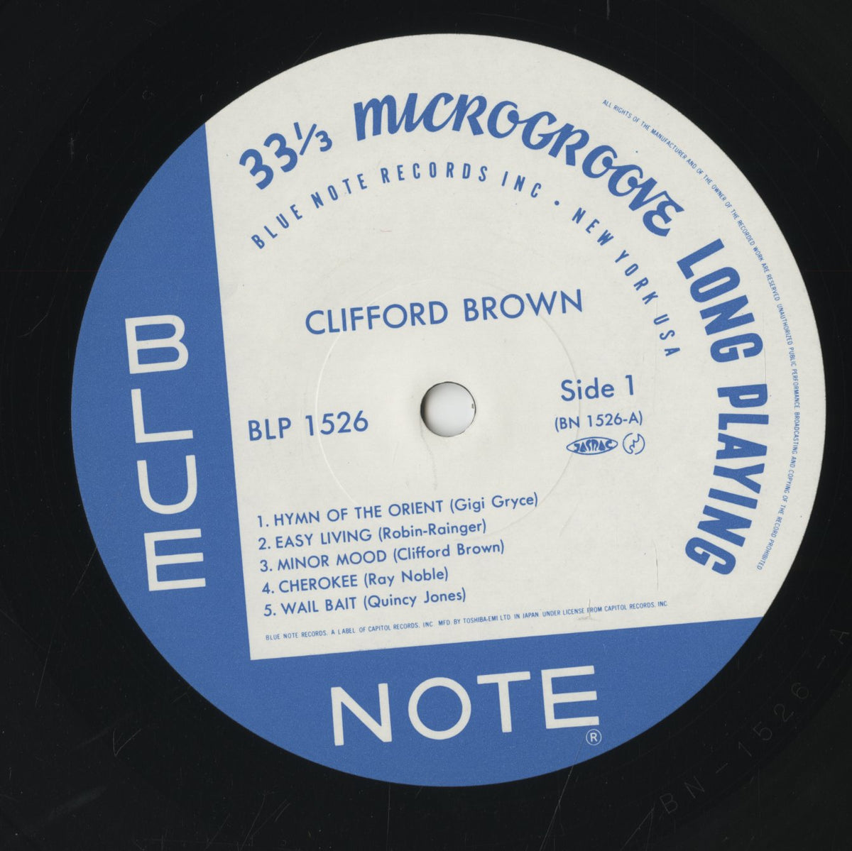Clifford Brown - Memorial Album (BLP 1526) LP 1983 JPN Blue Note｜中古LP